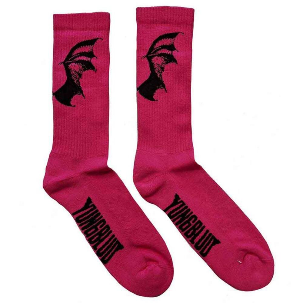 Yungblud Unisex Adult Life On Mars Tour Terrycloth Ankle Socks / Pink
